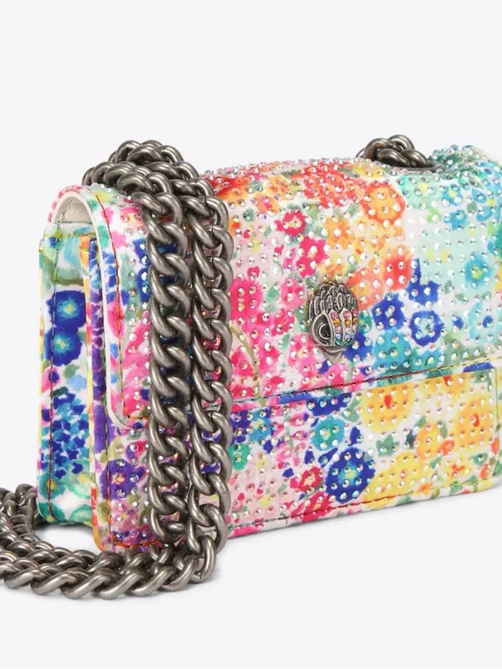 Kurt Geiger London Micro Kensington Floral Crystal Embellished